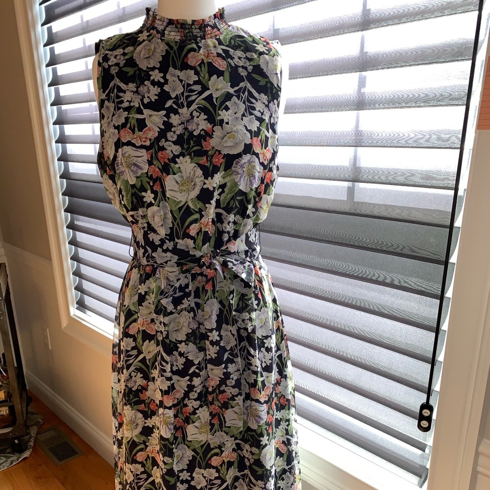 Sam Edelman Mock Neck Midi Dress - Size 10